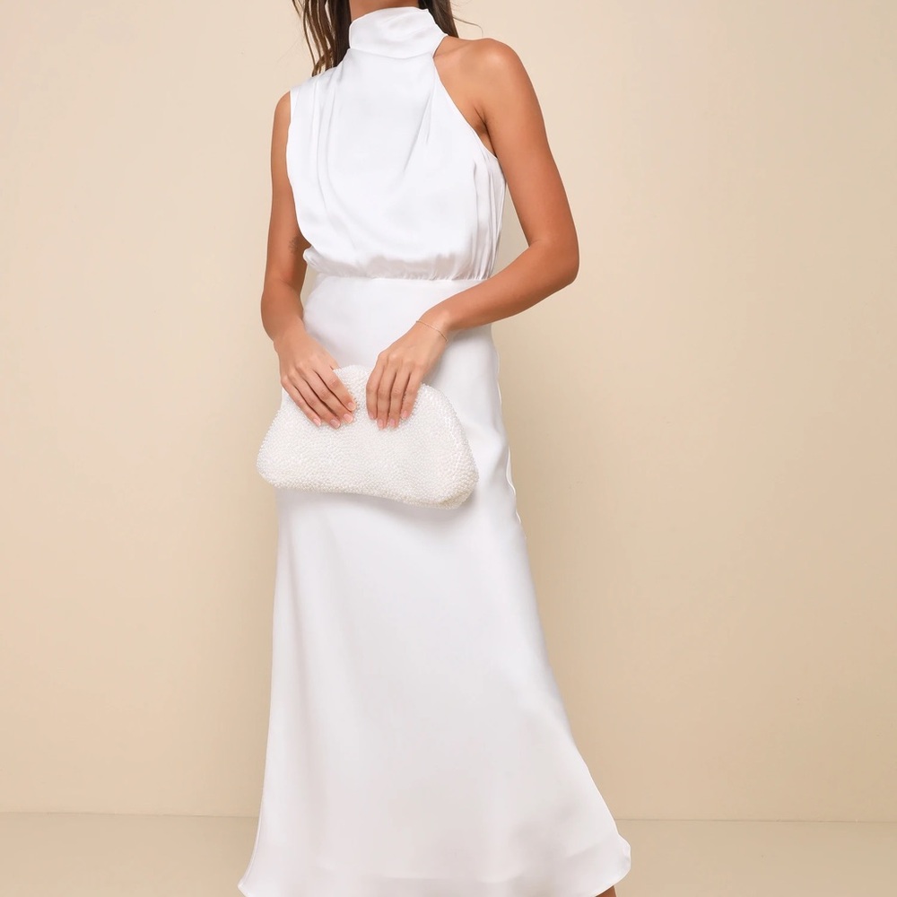 Lulu's Chic White Maxi Dress